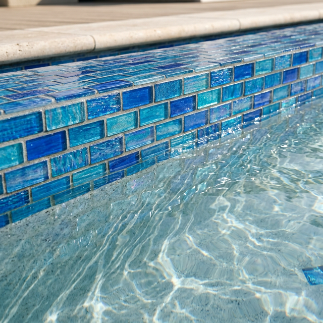 Swimming pool tile surface cleaning